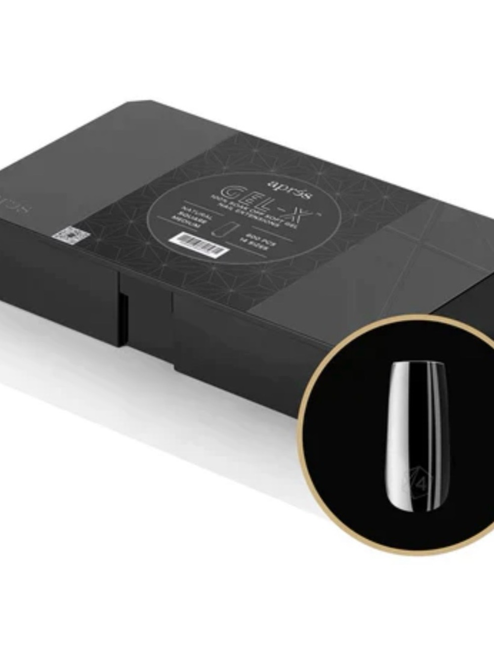 apsó Gel-X Press-On Nail Kit — Black Press-On Nails